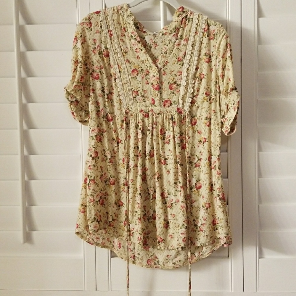 Floral Tie back Top